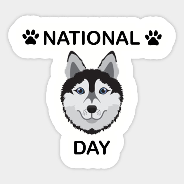National dog day Sticker by abed